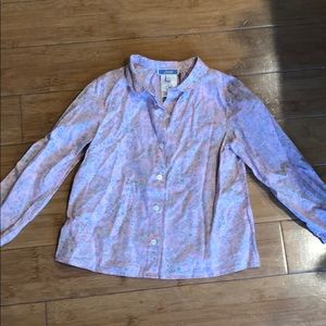 Jacadi pink floral blouse